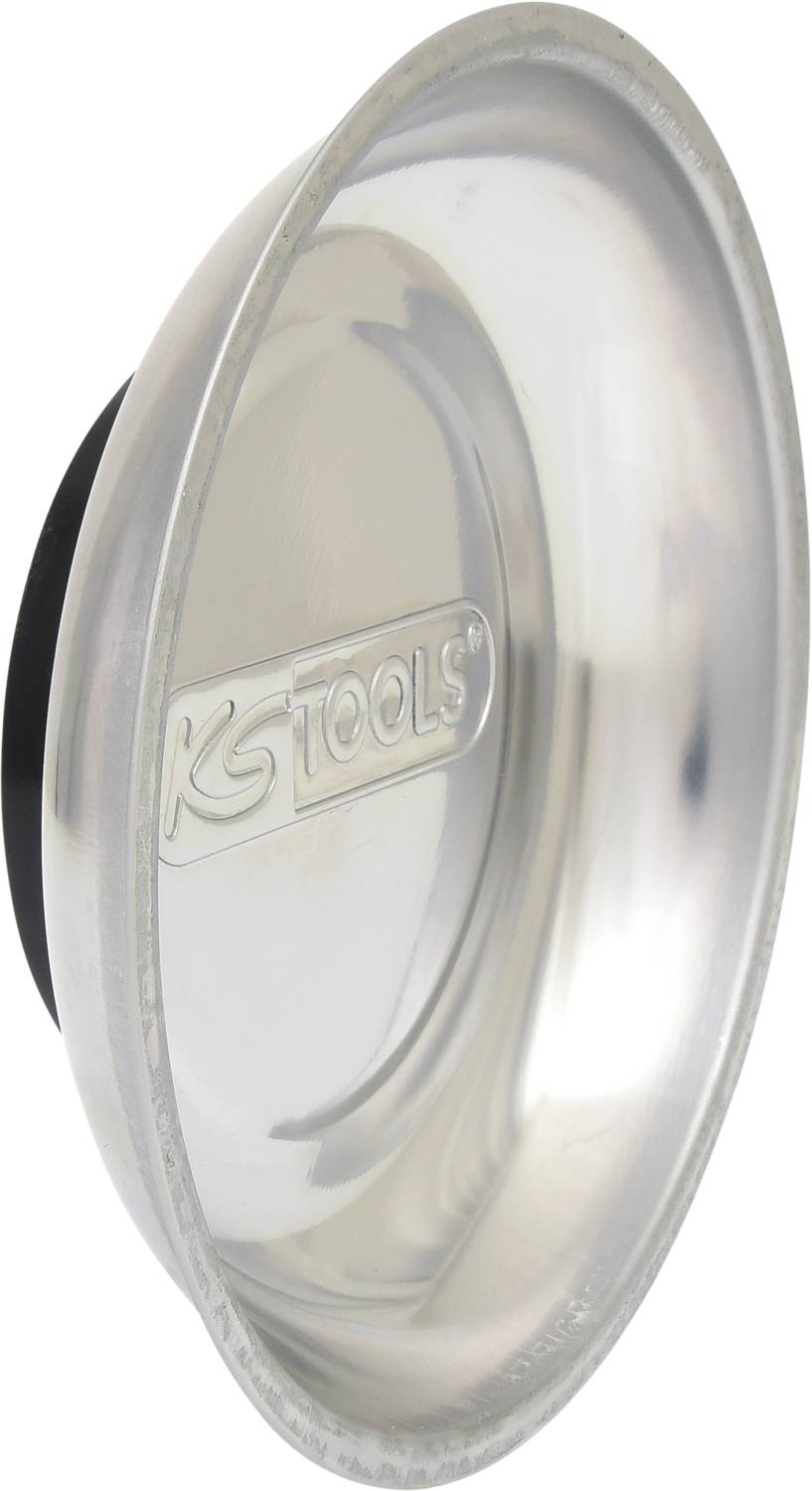Runder Metallschutzdeckel mit 'KS TOOLS'-Logo in der Mitte, auf hellem Hintergrund.