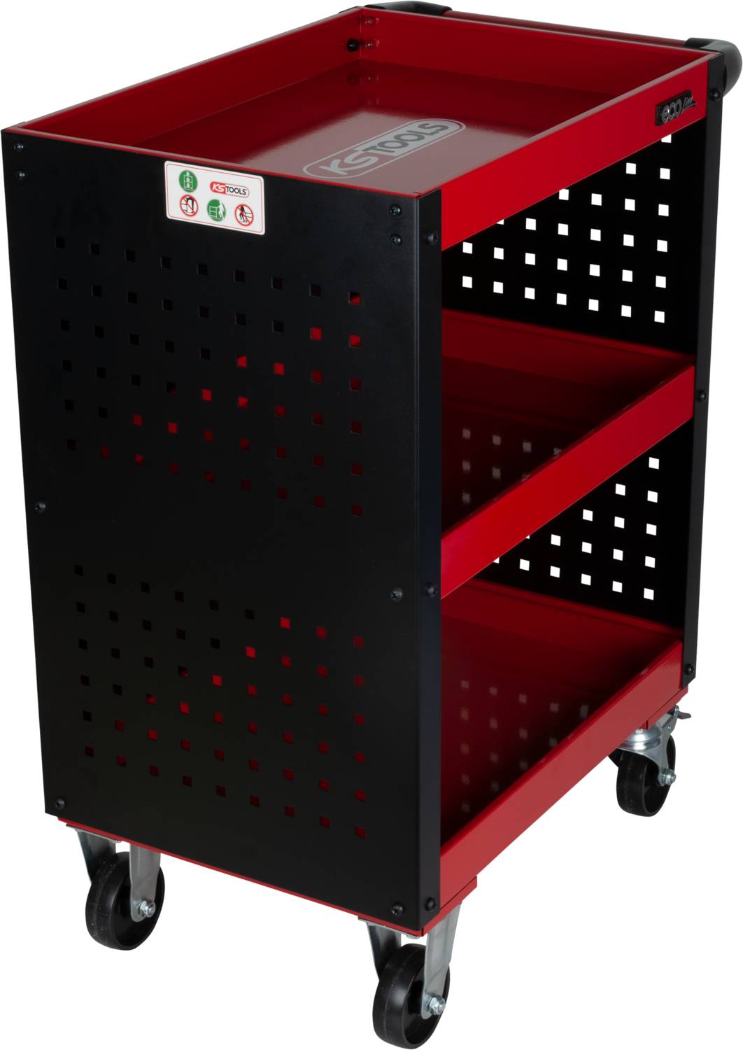 KS Tools 890.0006 ECOline Werkstatt-Servicewagen mit Lochplattenverkleidung