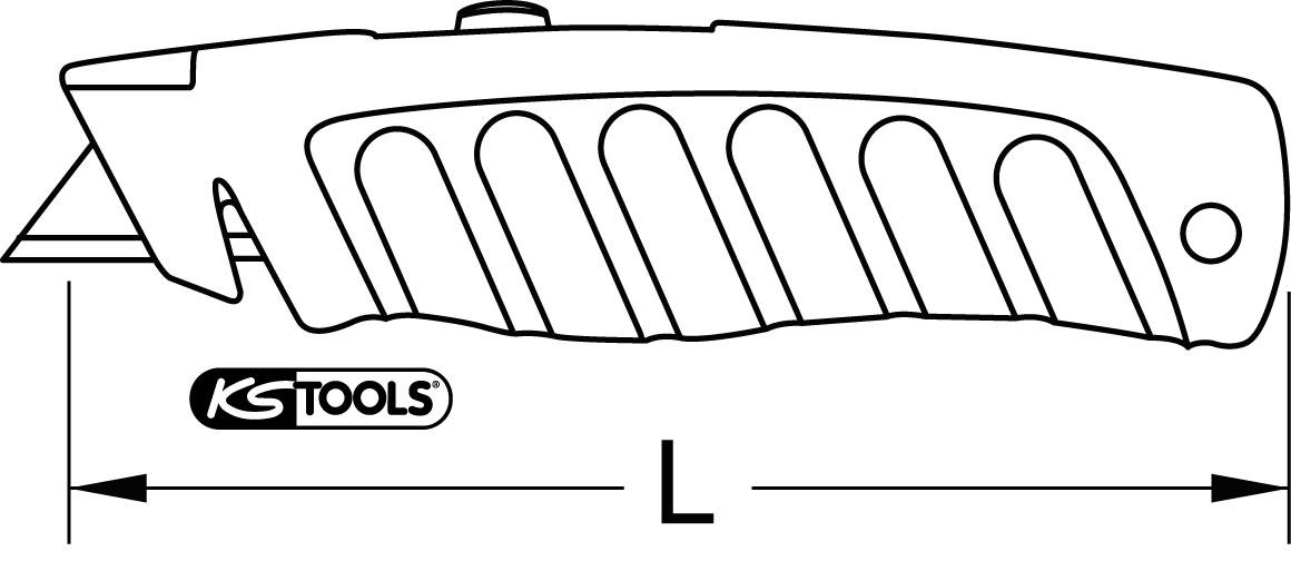 KS Tools 907.2145 Profi-Universal-Messer, 145mm 1St.