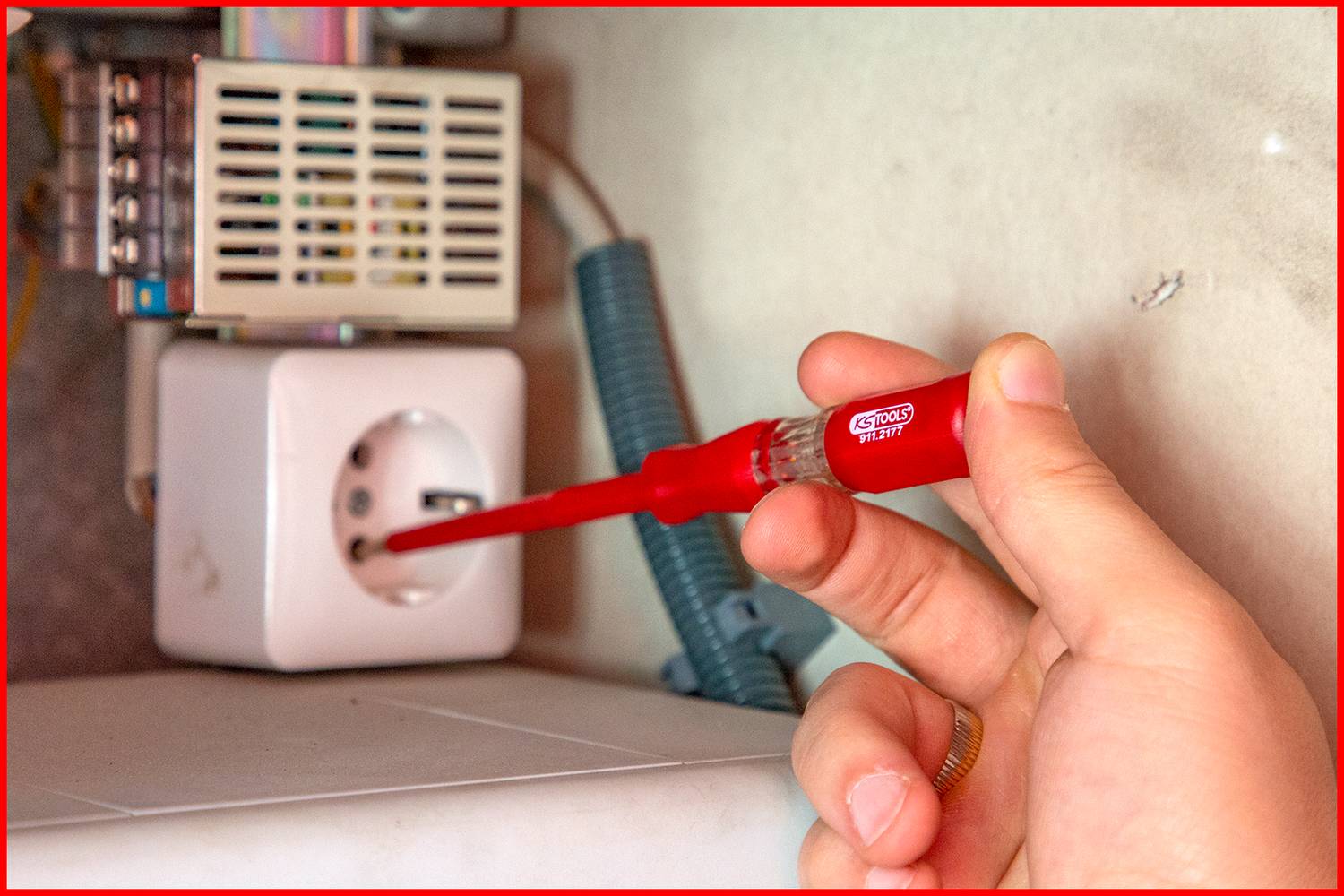 KS Tools 911.2177 Spannungsprüfer 100 - 500 V/AC