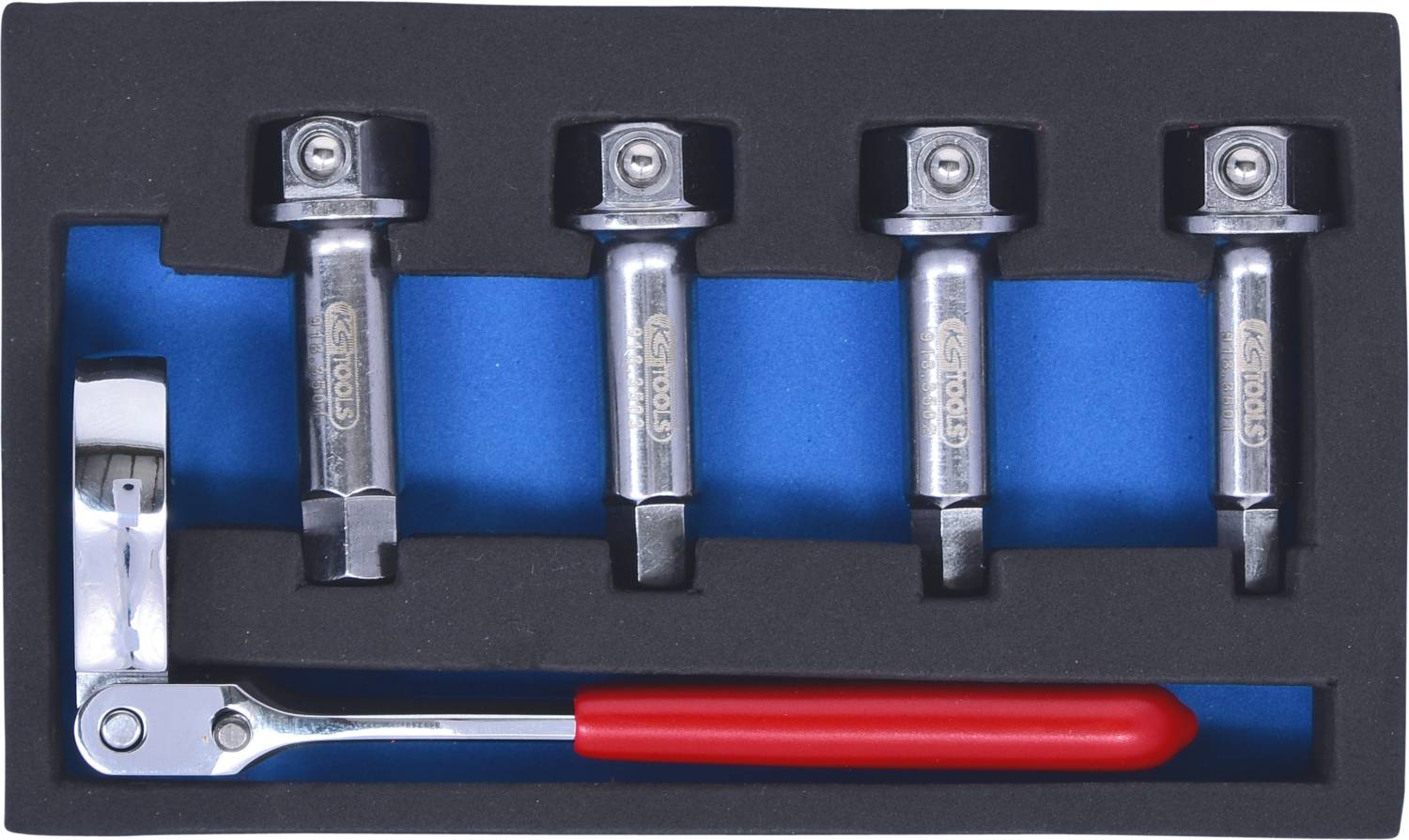 KS Tools 918.3500 1/2" Bremssattel Spezial-Steckschlüssel- Satz, 5-tlg