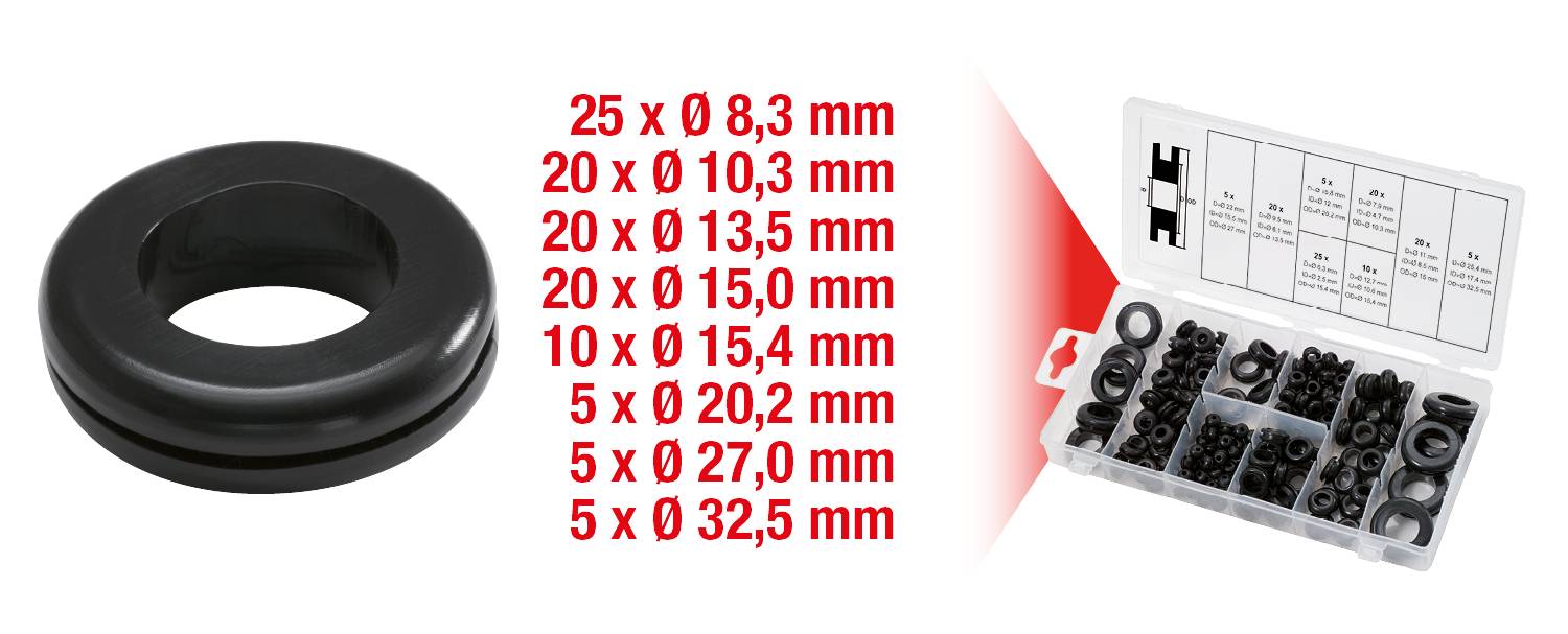 KS Tools 970.0050 Knickschutztüllen-Set 110 Teile