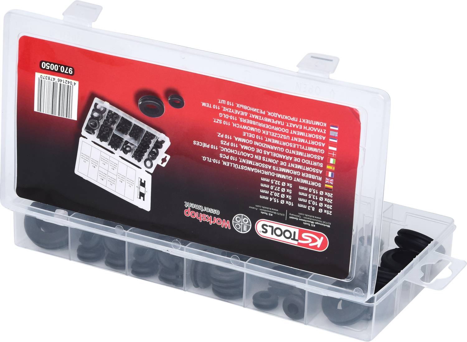 KS Tools 970.0050 Knickschutztüllen-Set 110 Teile