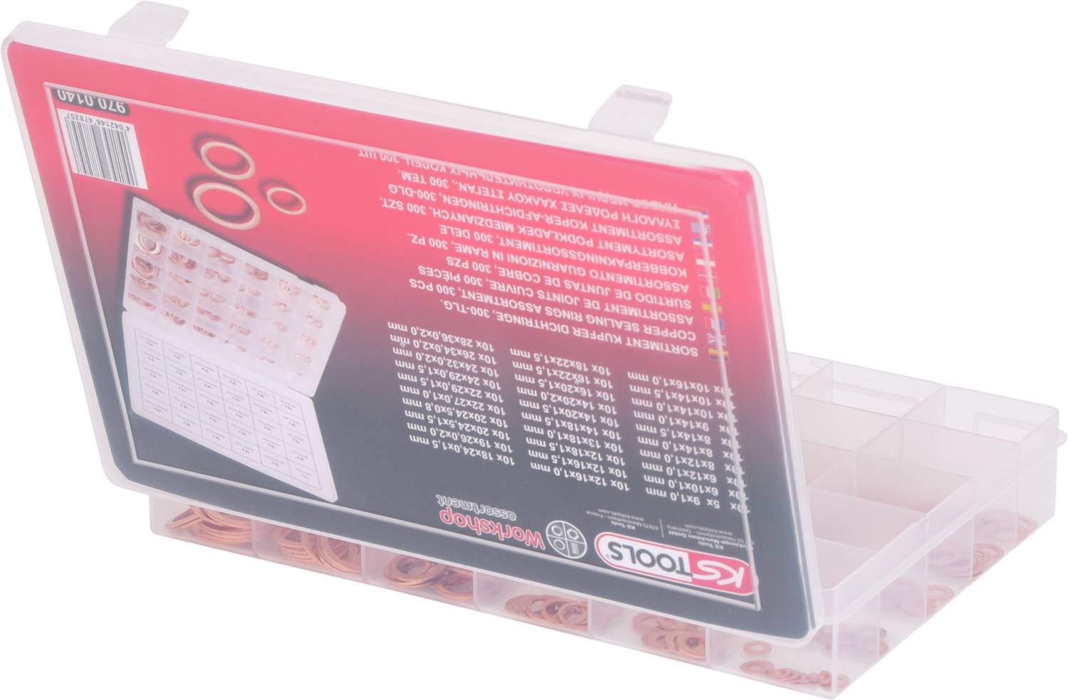 KS Tools 970.0140 Dichtungs-Sortiment Inhalt 300 Teile