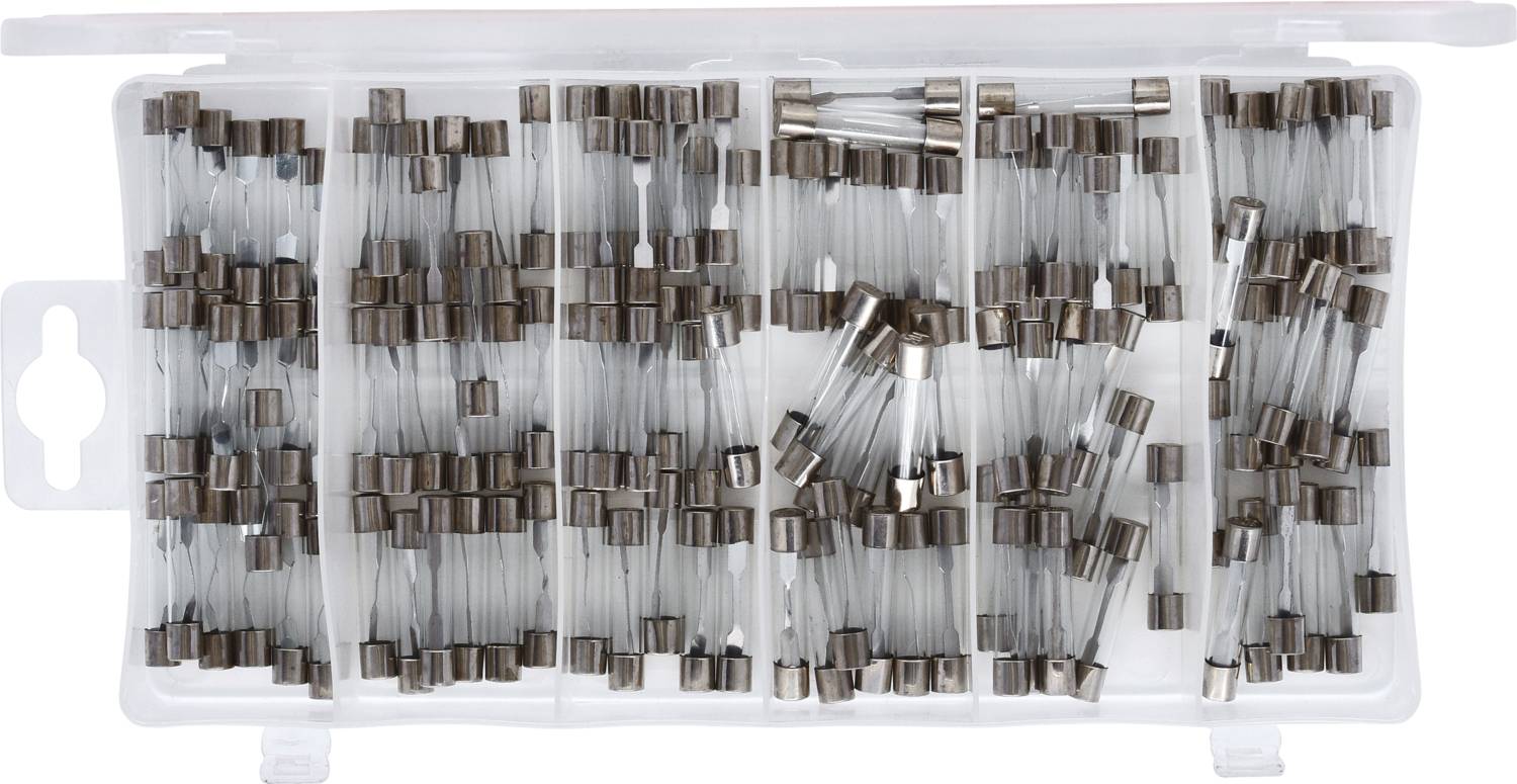 KS Tools 970.0270 970.0270 Feinsicherung-Sortiment 5 A, 10 A, 15 A, 20 A, 25 A, 30A Träge -T- Inhalt 120 Teile