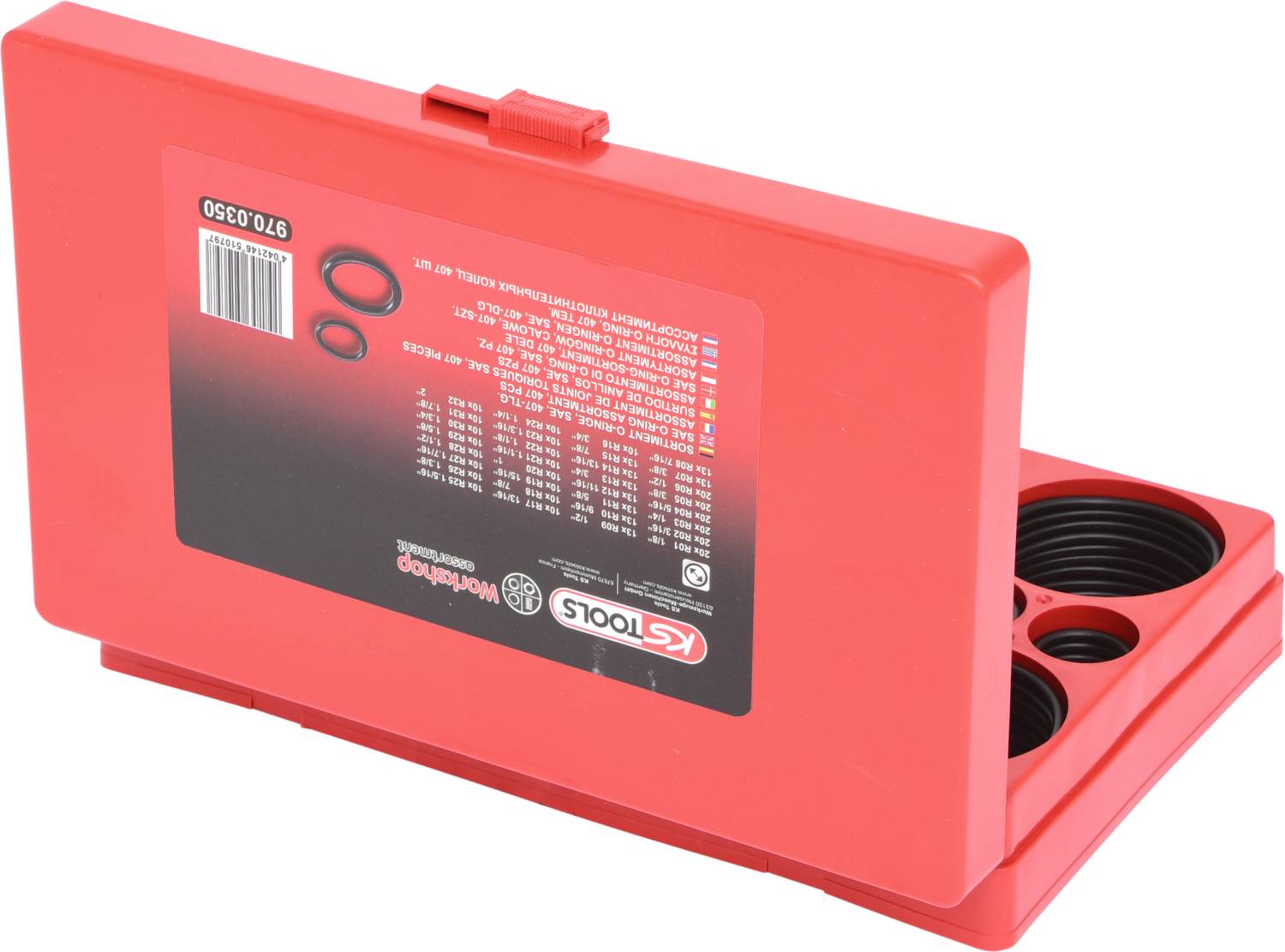 KS Tools 970.0350 O-Ring Sortiment Inhalt 407 Teile