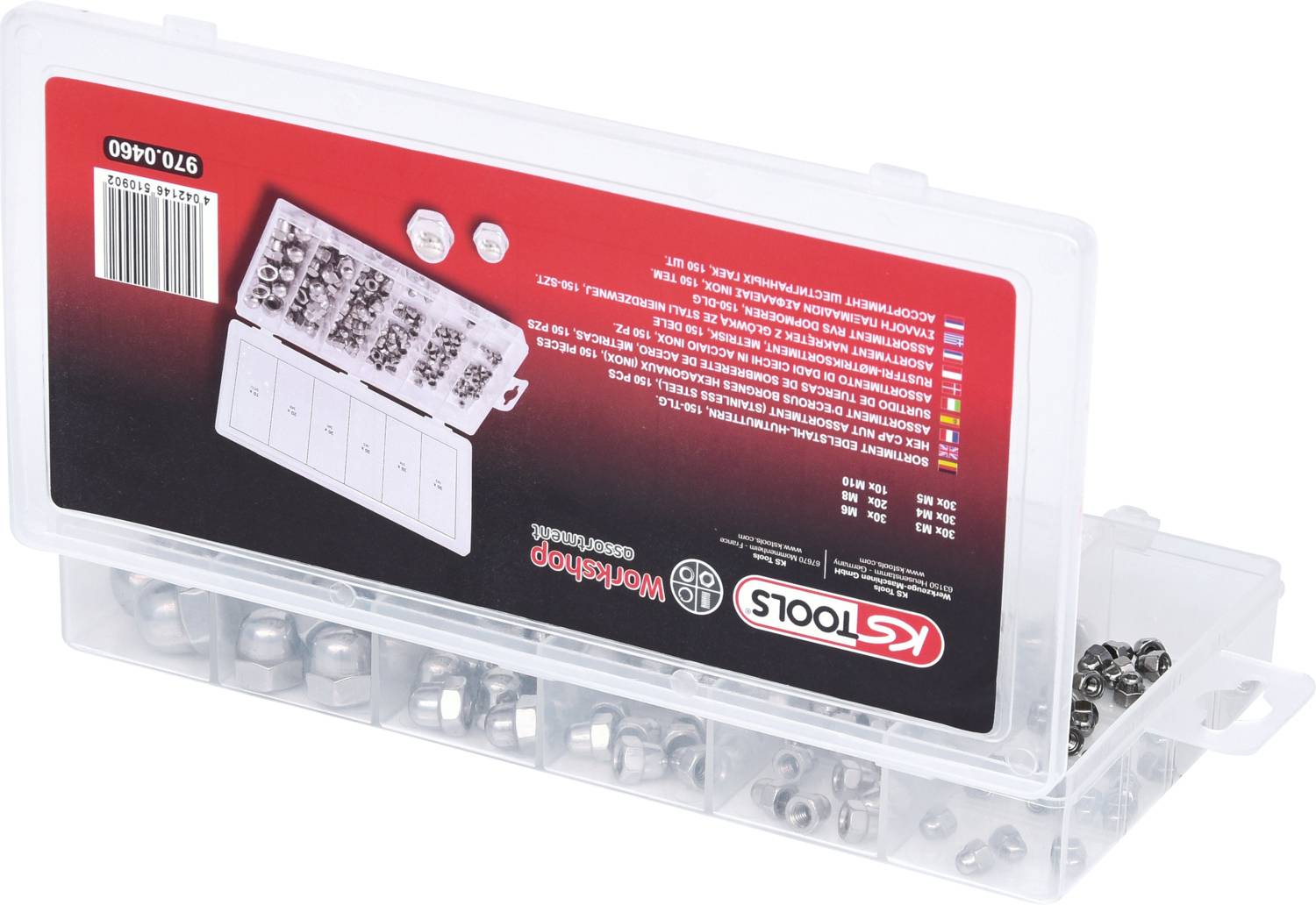 KS Tools 970.0460 970.0460 Muttern-Sortiment 1St.