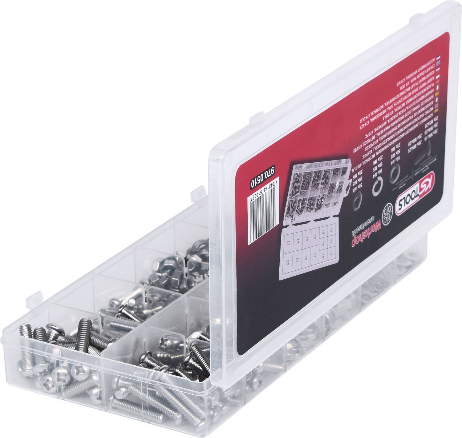 KS Tools 970.0510 Linsenkopfschrauben 475 Teile