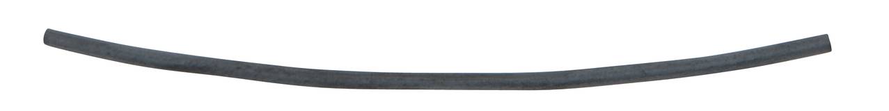 Ein einfaches, gebogenes, schwarzes Band auf weißem Hintergrund.