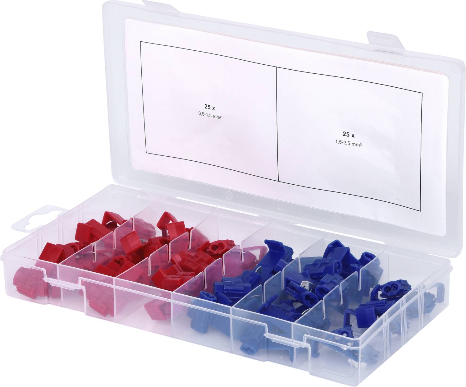 KS Tools 970.0570 Abzweigverbinder Rot, Blau 50 Teile