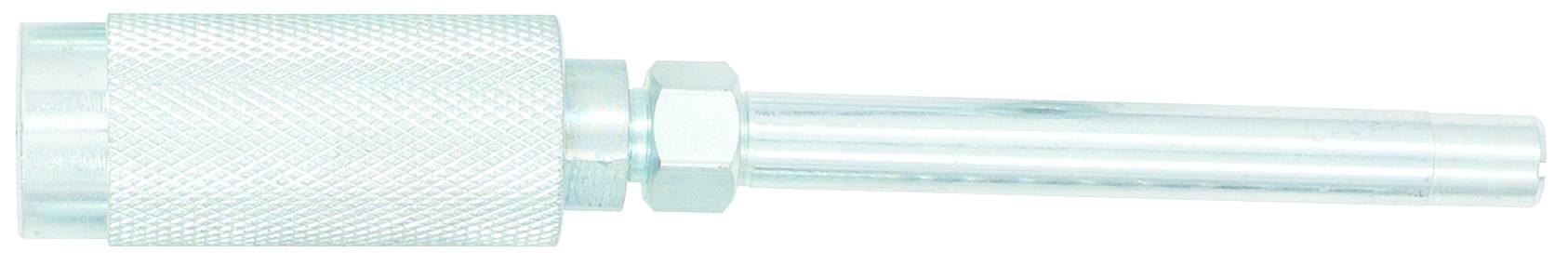 Metallwerkzeug mit gerändeltem Griff und langem, zylindrischem Schaft.