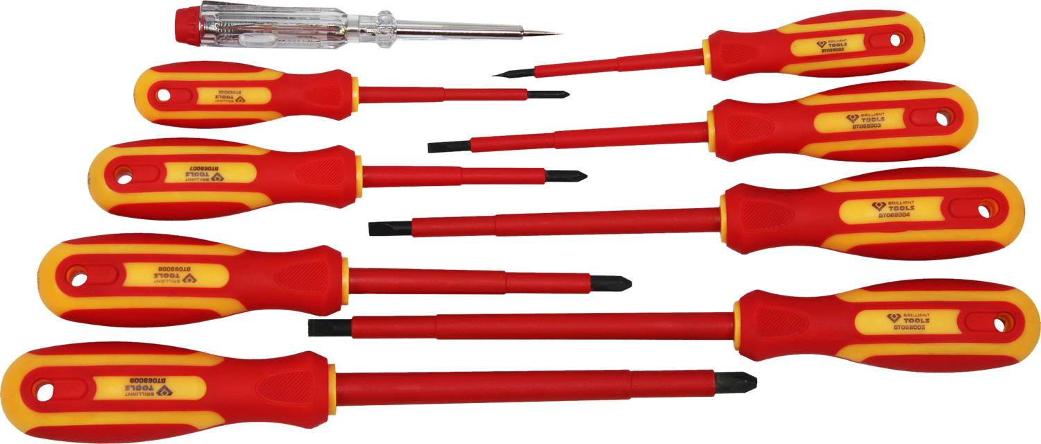 Brilliant Tools BT068010 Schraubendreher-Set 9teilig