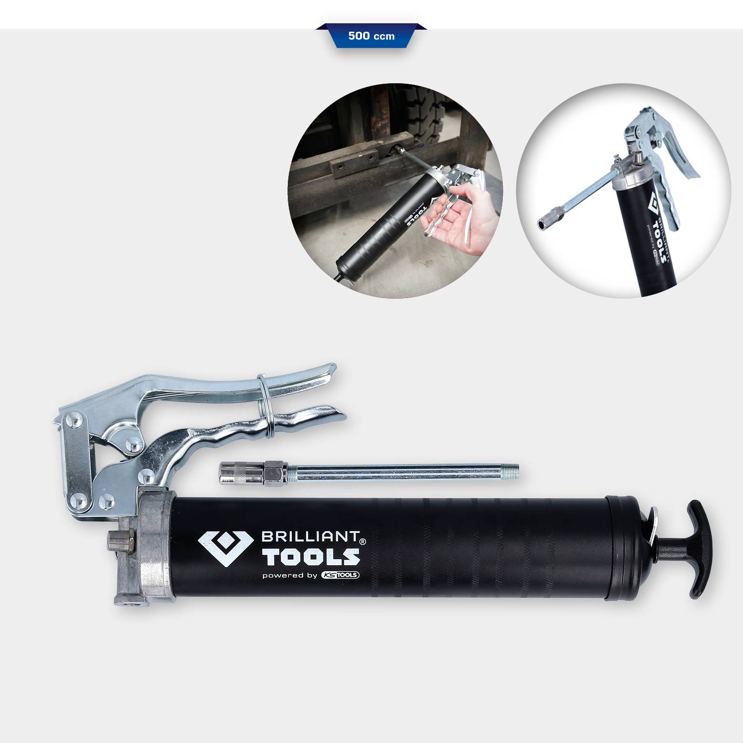 Brilliant Tools BT094902 Einhandfettpresse