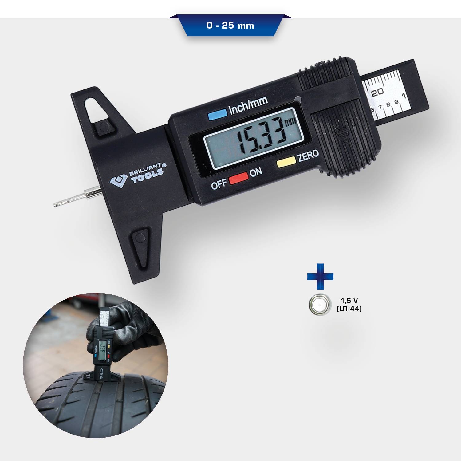 Brilliant Tools BT114903 Tiefenmessschieber