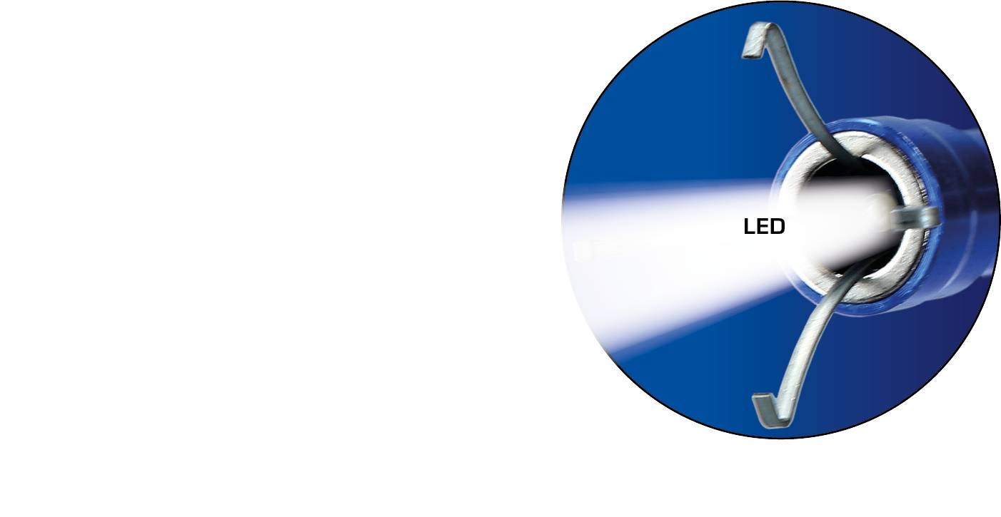 Brilliant Tools BT115907 Krallengreifer mit Magnet und LED, formbar