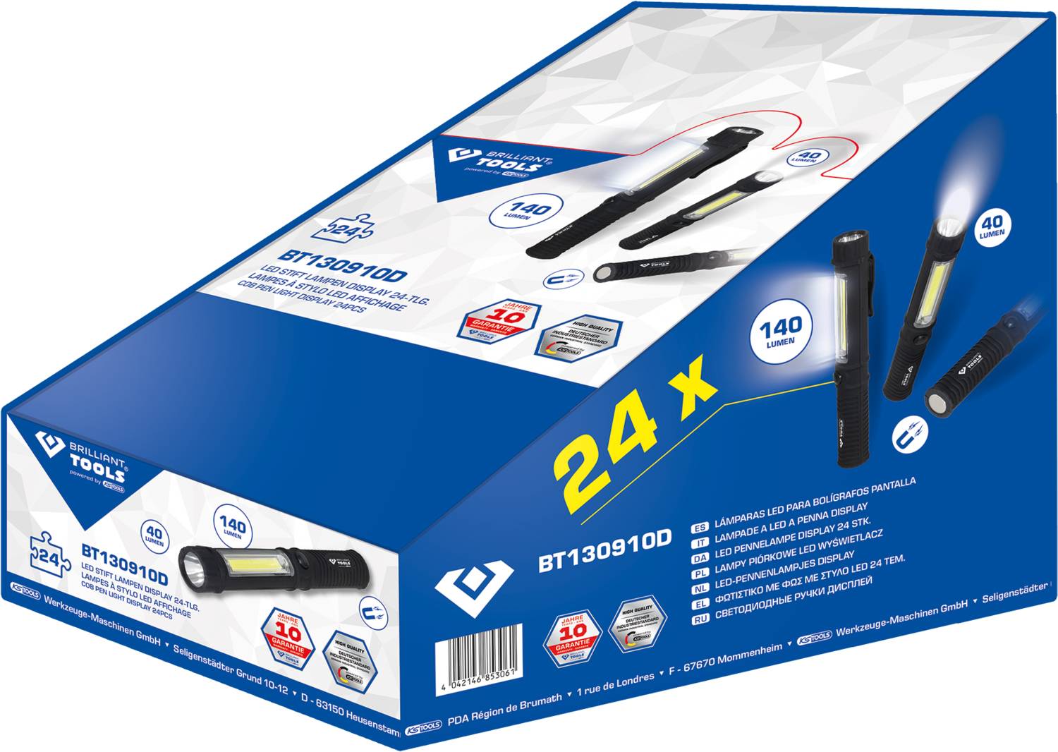 Brilliant Tools BT130910D BT130910D LED LED-Stablampe batteriebetrieben 140lm