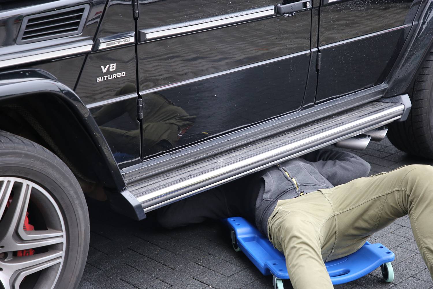 Brilliant Tools BT156905 Fahrbare Liege, L1030 x B480 x H115 mm