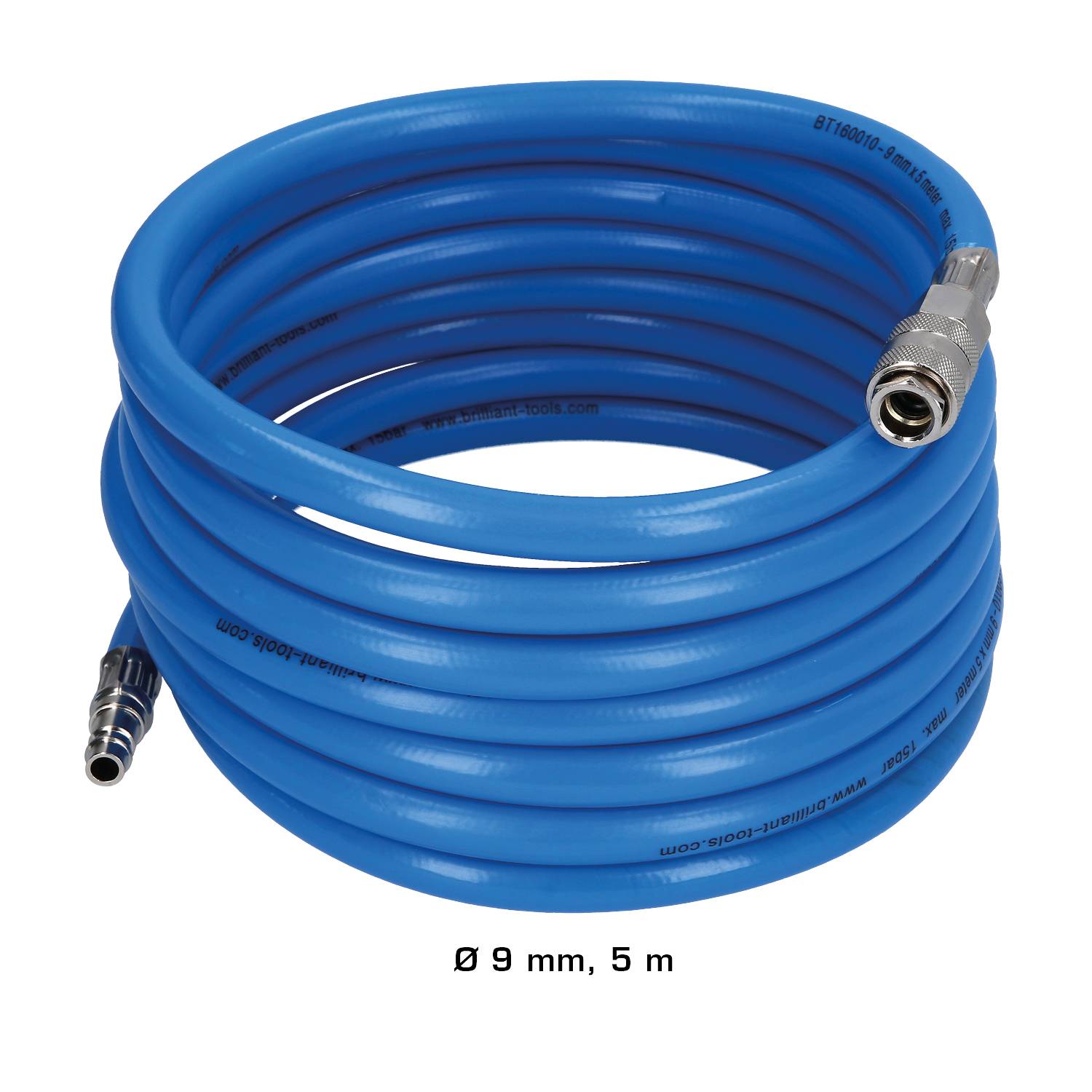 Brilliant Tools BT160010 Druckluft-Schlauch 5m 15 bar