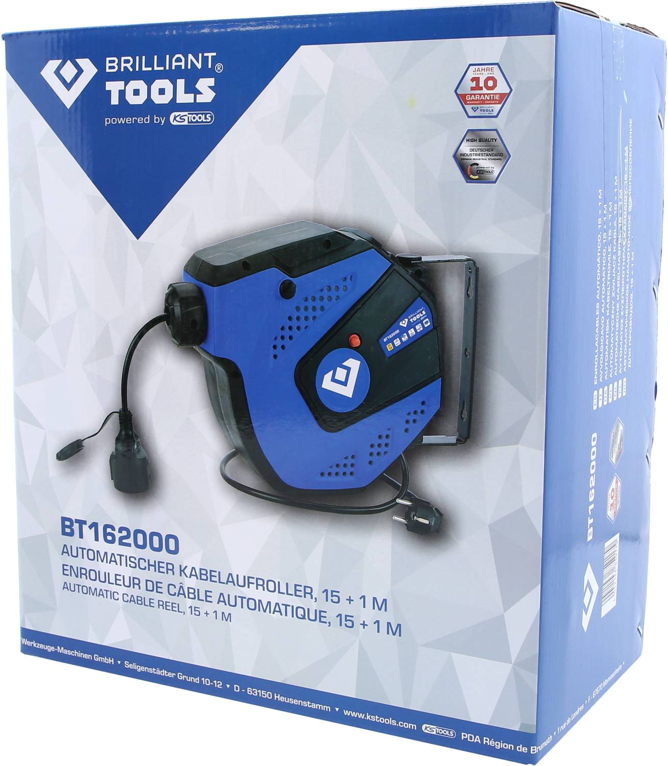 Brilliant Tools BT162000 Wandkabeltrommel 15m