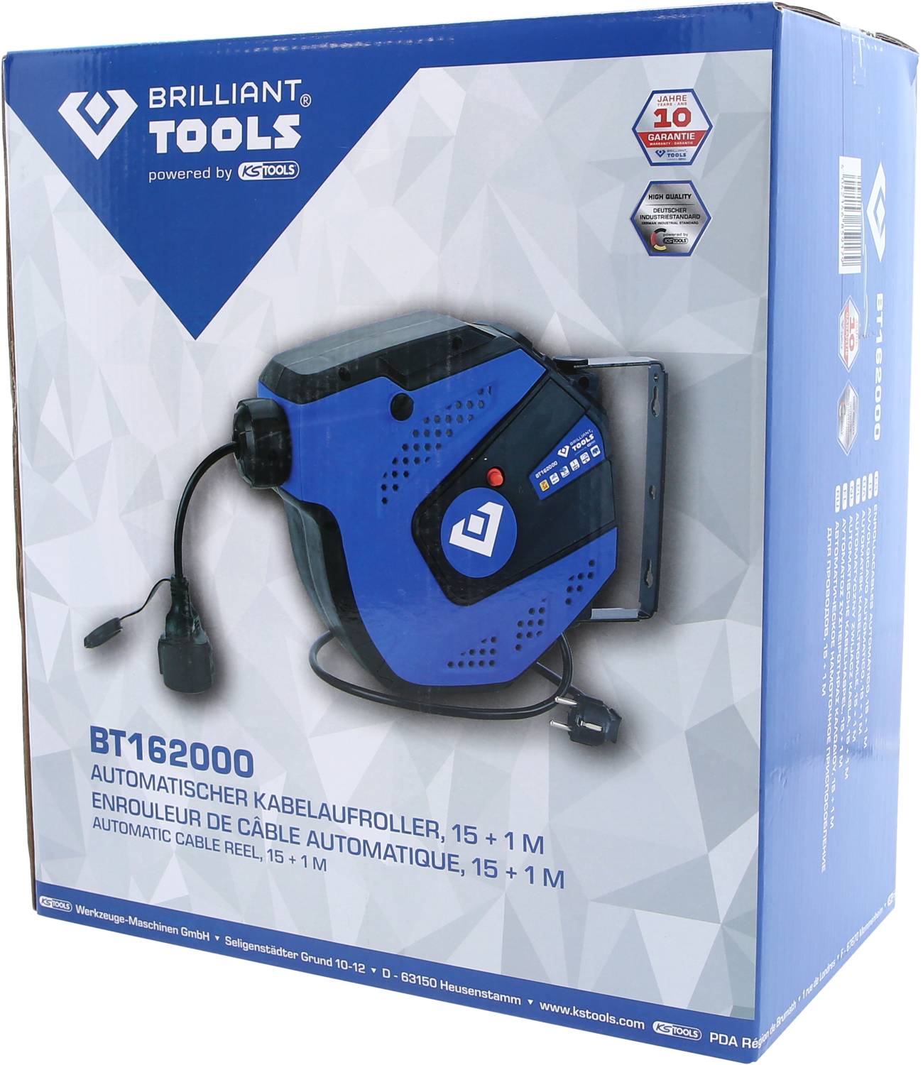 Brilliant Tools BT162000 Wandkabeltrommel 15m
