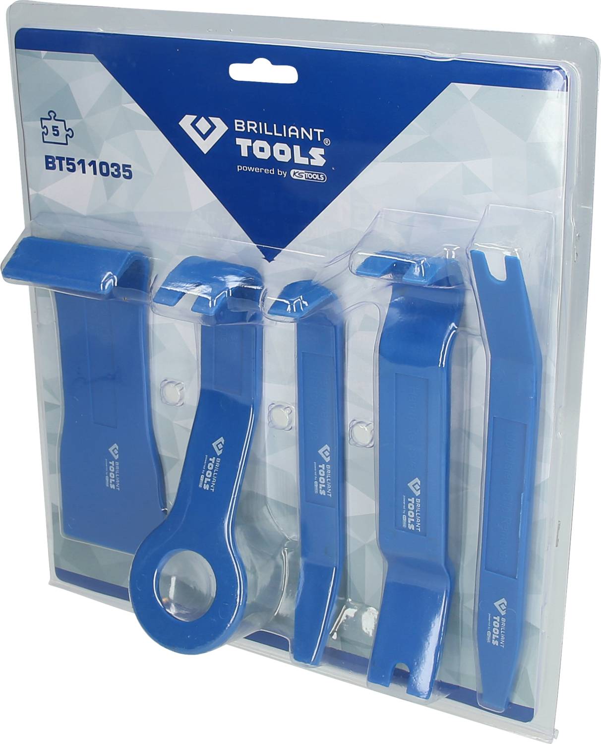 Brilliant Tools BT511035 Zierleistenkeile-Satz, 5-tlg