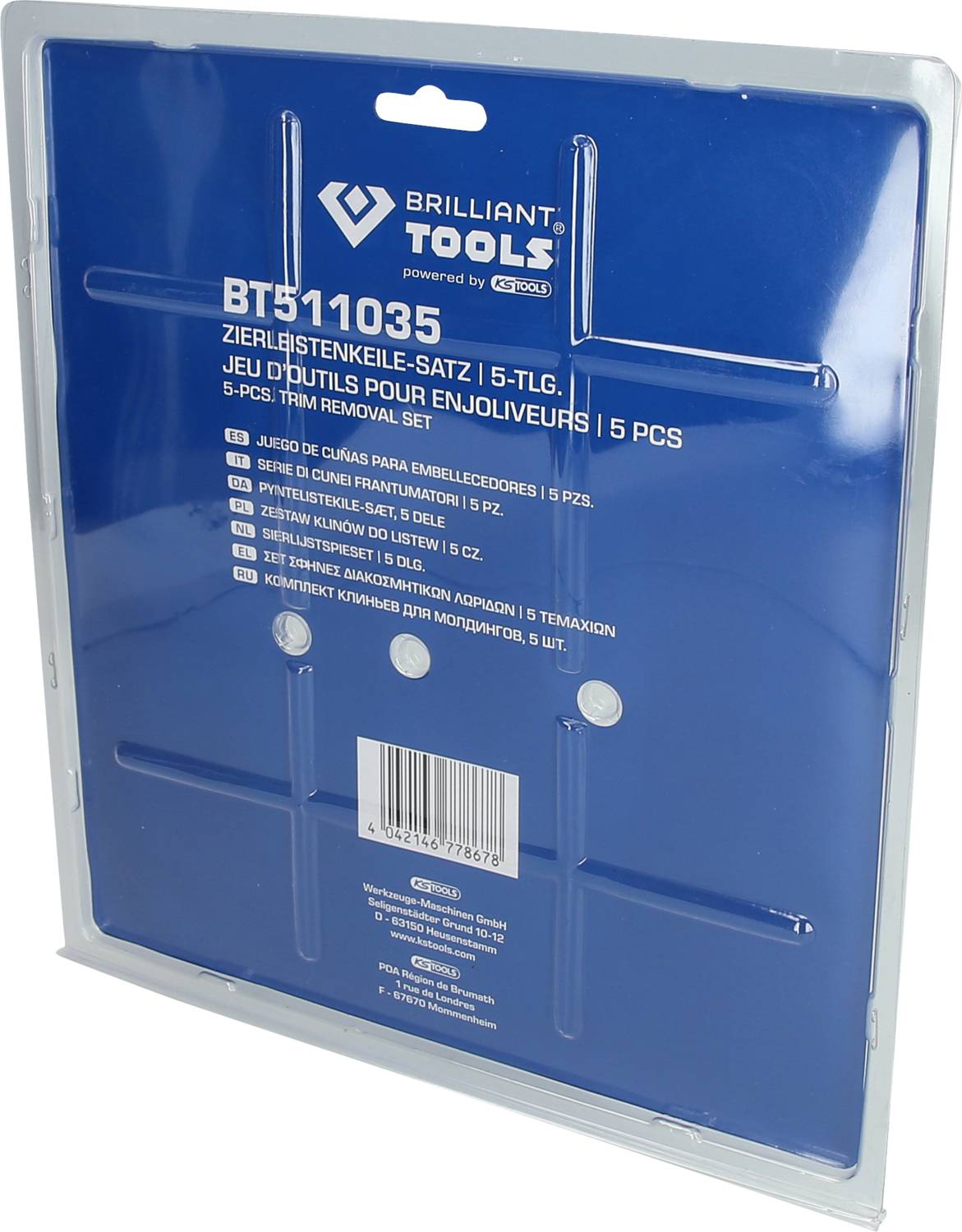 Brilliant Tools BT511035 Zierleistenkeile-Satz, 5-tlg