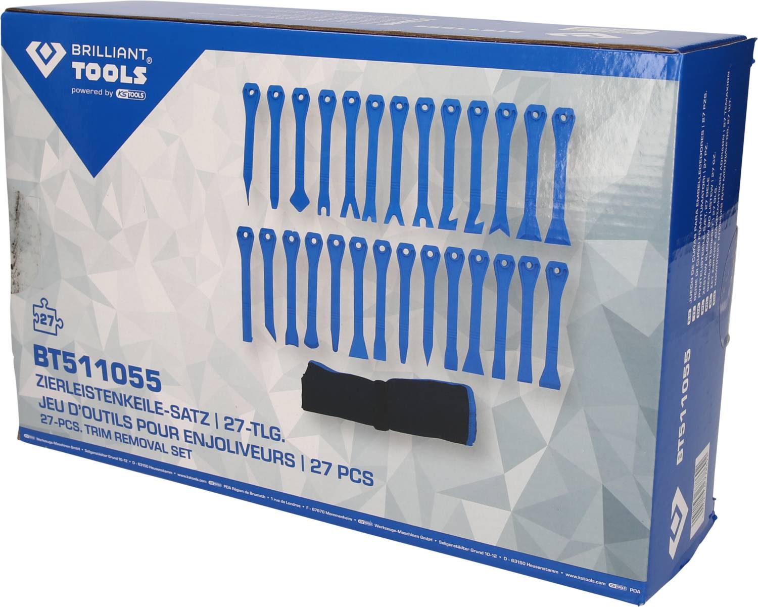 Brilliant Tools BT511055 Zierleistenkeile-Satz, 27-tlg