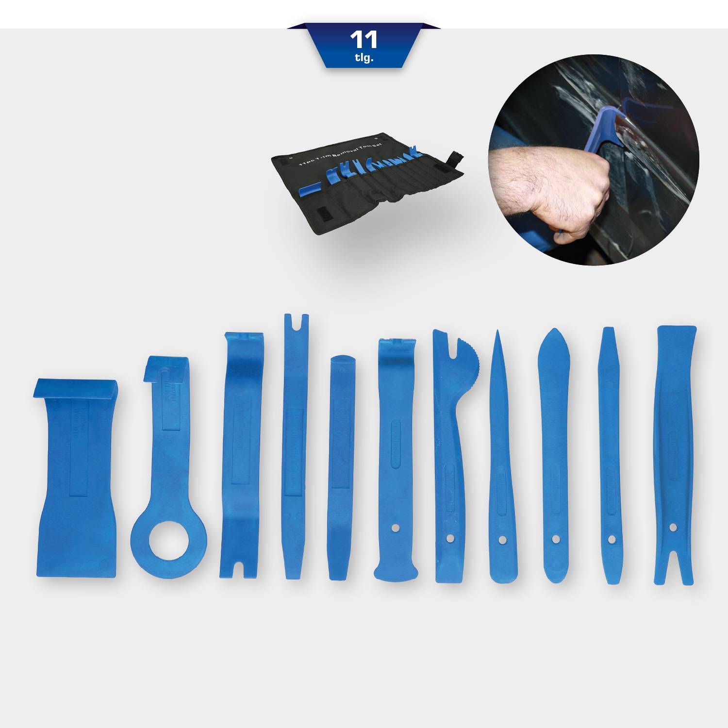 Brilliant Tools BT511065 Zierleistenkeile-Satz, 11-tlg