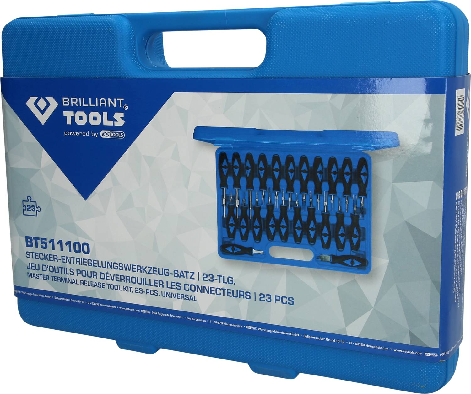 Stecker-Entriegelungswerkzeug-Satz, 23-tlg Brilliant Tools BT511100