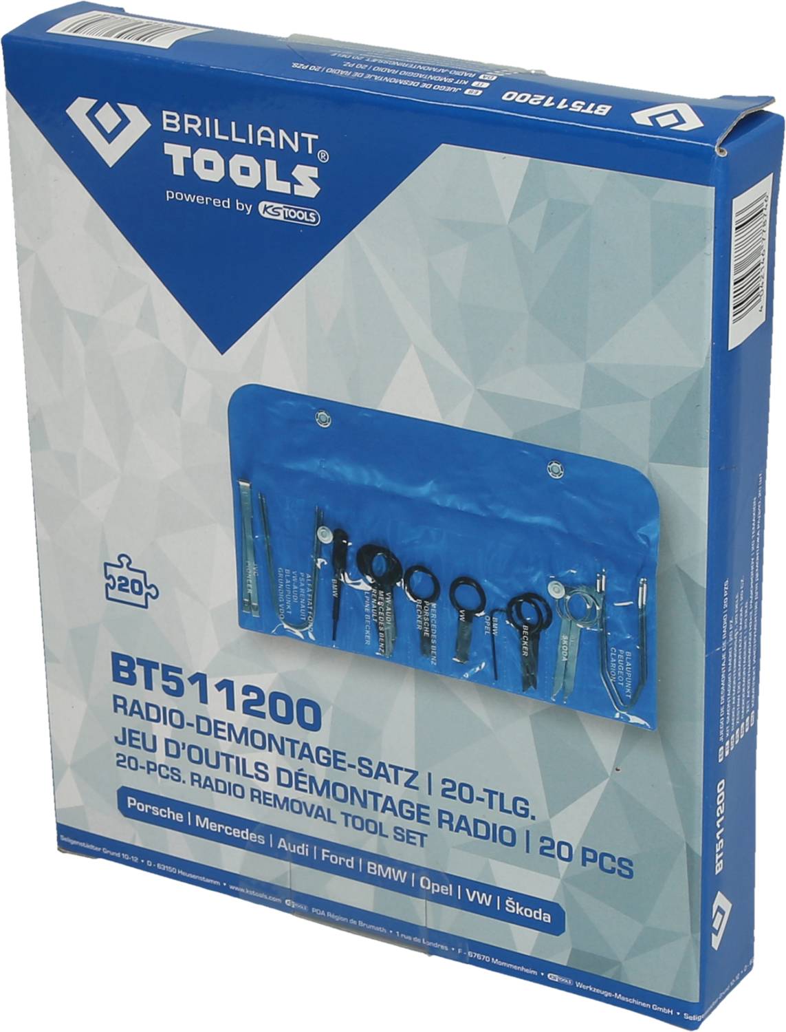 Brilliant Tools BT511200 Radio-Demontage-Satz, 20-tlg