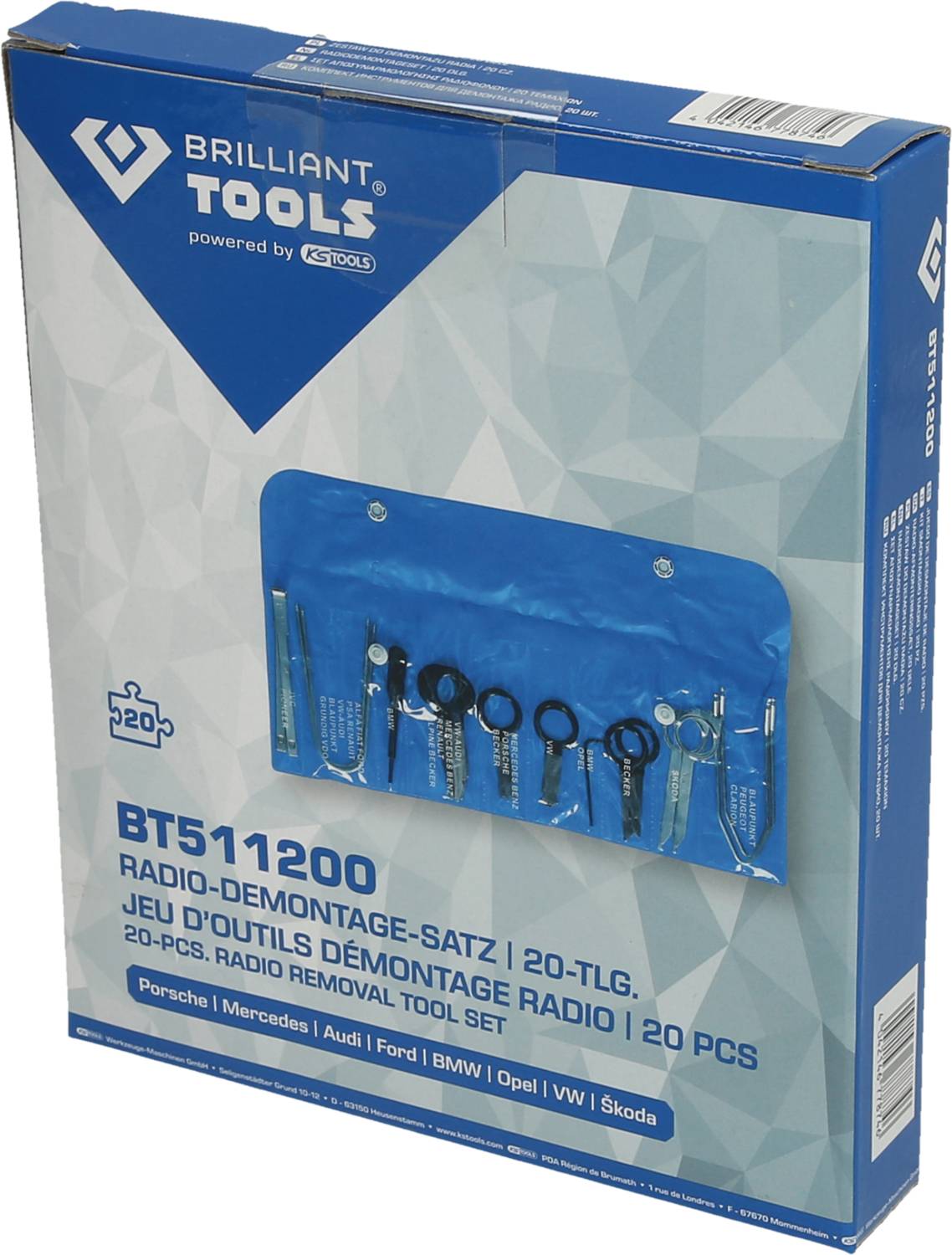 Brilliant Tools BT511200 Radio-Demontage-Satz, 20-tlg