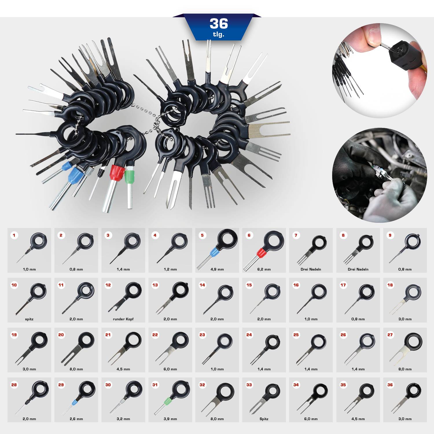 Brilliant Tools Entriegelungswerkzeug-Satz, 36-tlg BT511230