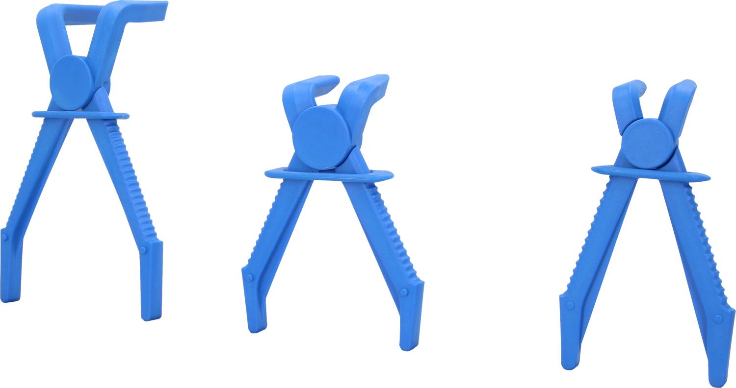 Brilliant Tools BT521015 Schlauch-Abklemm-Zangen-Satz, 90° abgewinkelt, 3-tlg