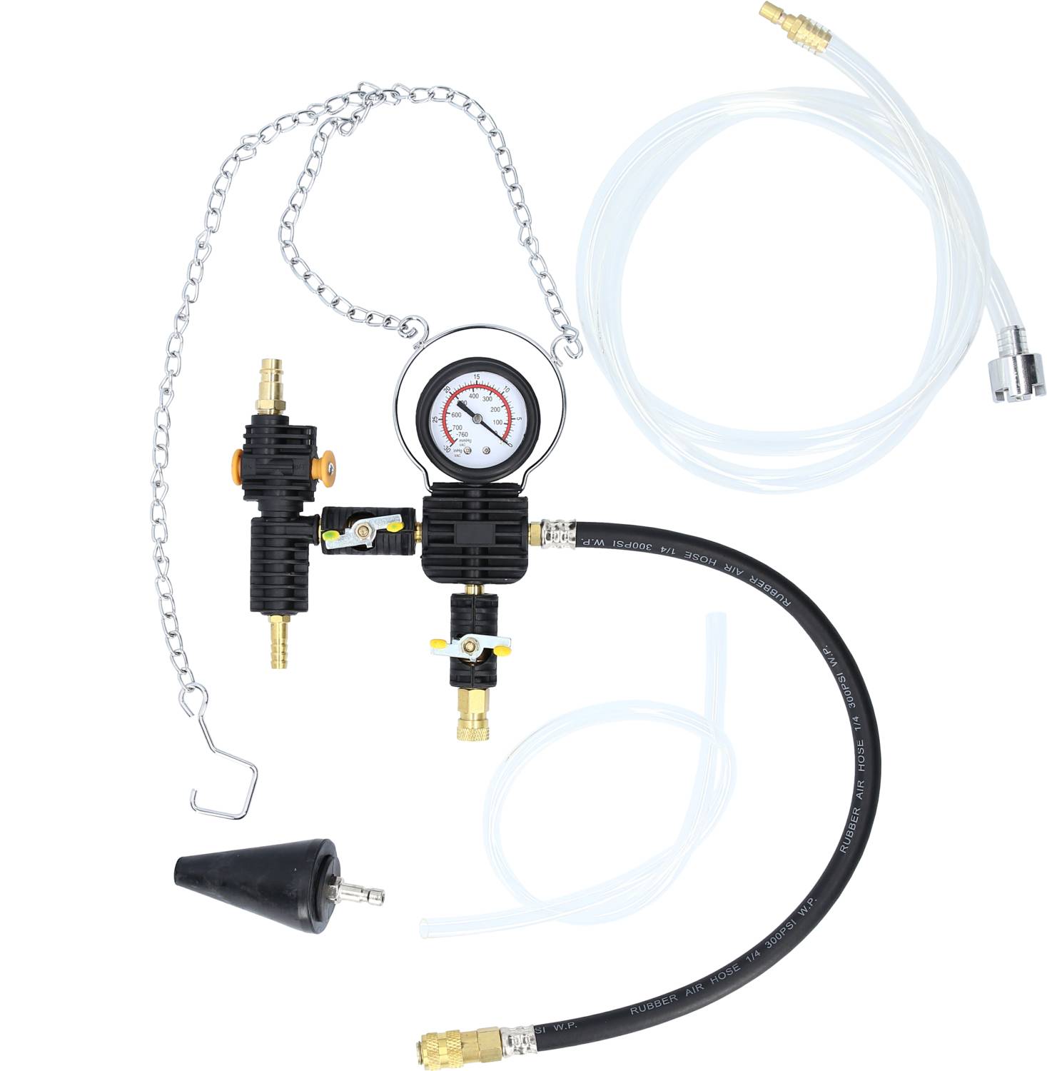 Brilliant Tools BT521100 Kühlsystem Befüll- und Entlüftungsgerät, 4-tlg