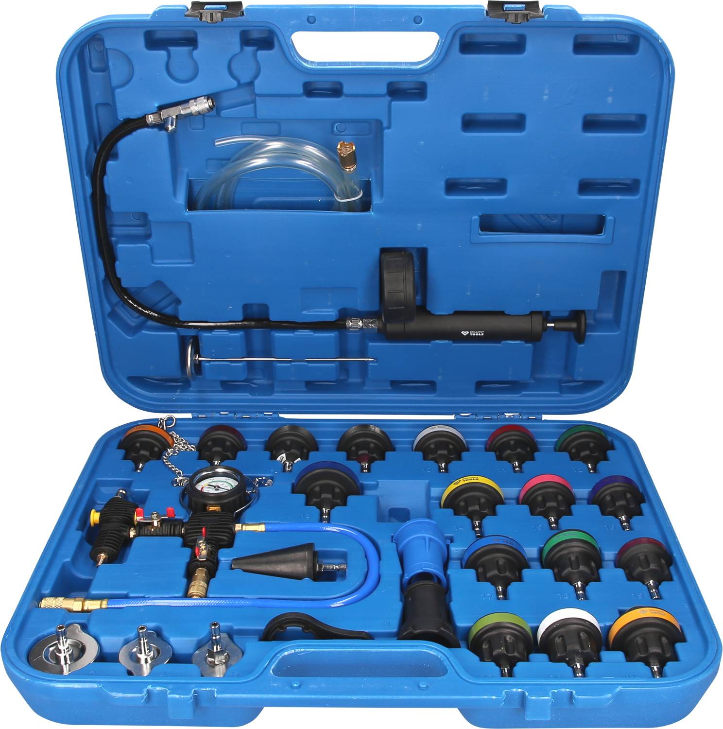 Brilliant Tools BT521150 Master Kühlsystem-Diagnose-Satz, 28-tlg