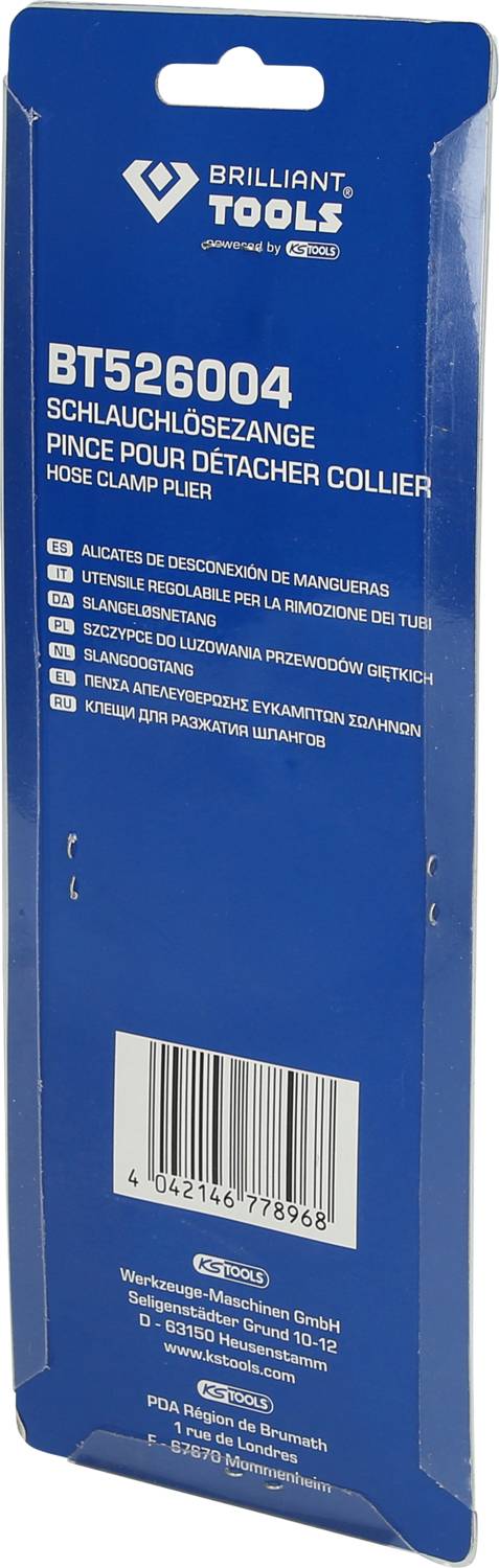 Brilliant Tools BT526004 Schlauchlösezange