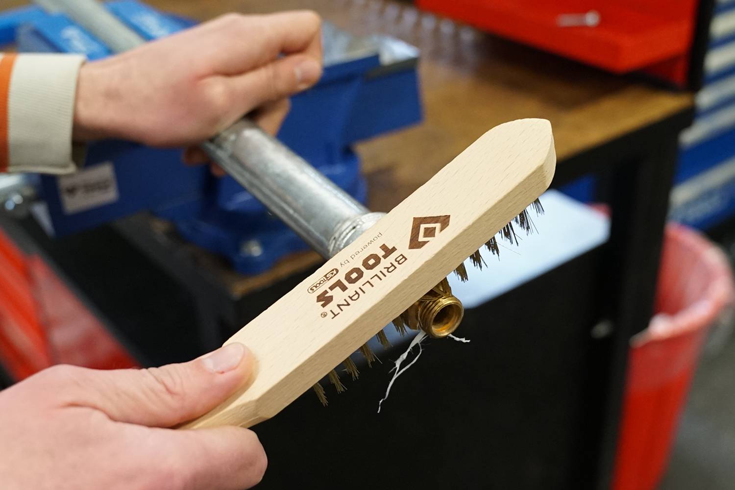 Brilliant Tools BT706009 Messing Drahtbürste, 4-reihig, 290 mm