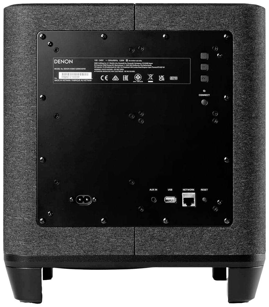 Denon HOMESUBBKE2 Multiroom Lautsprecher LAN, WLAN WLAN Schwarz