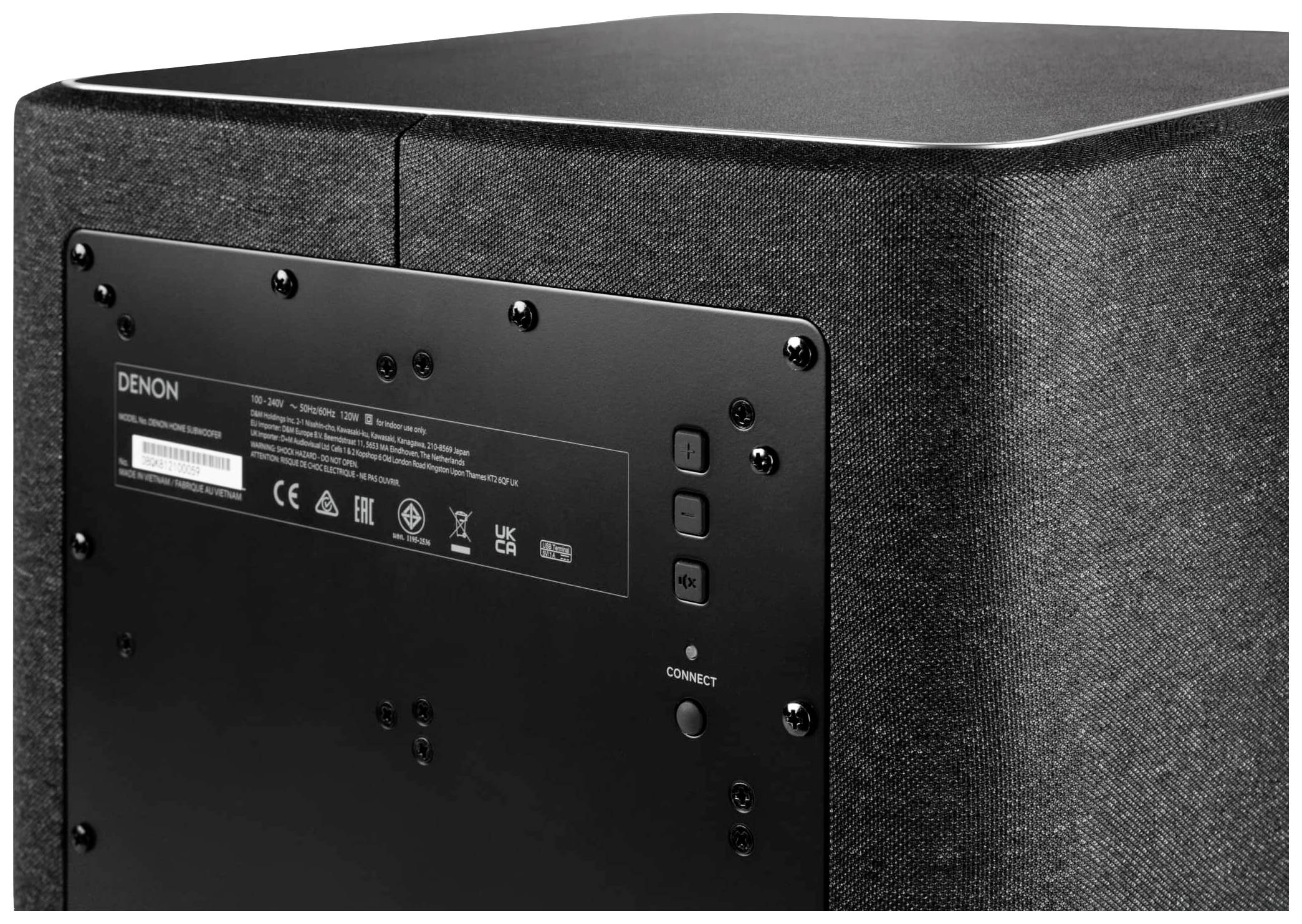 Denon HOMESUBBKE2 Multiroom Lautsprecher LAN, WLAN WLAN Schwarz