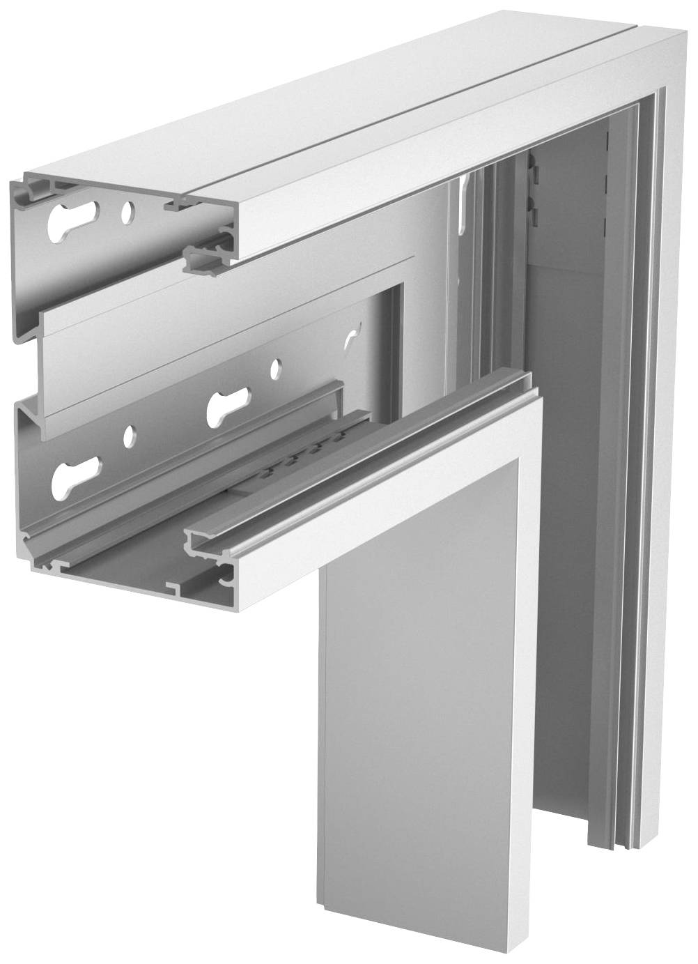 Rehau 6133286 Flachwinkel Flachwinkel (B x T) 270mm x 70mm 1 St. Silber