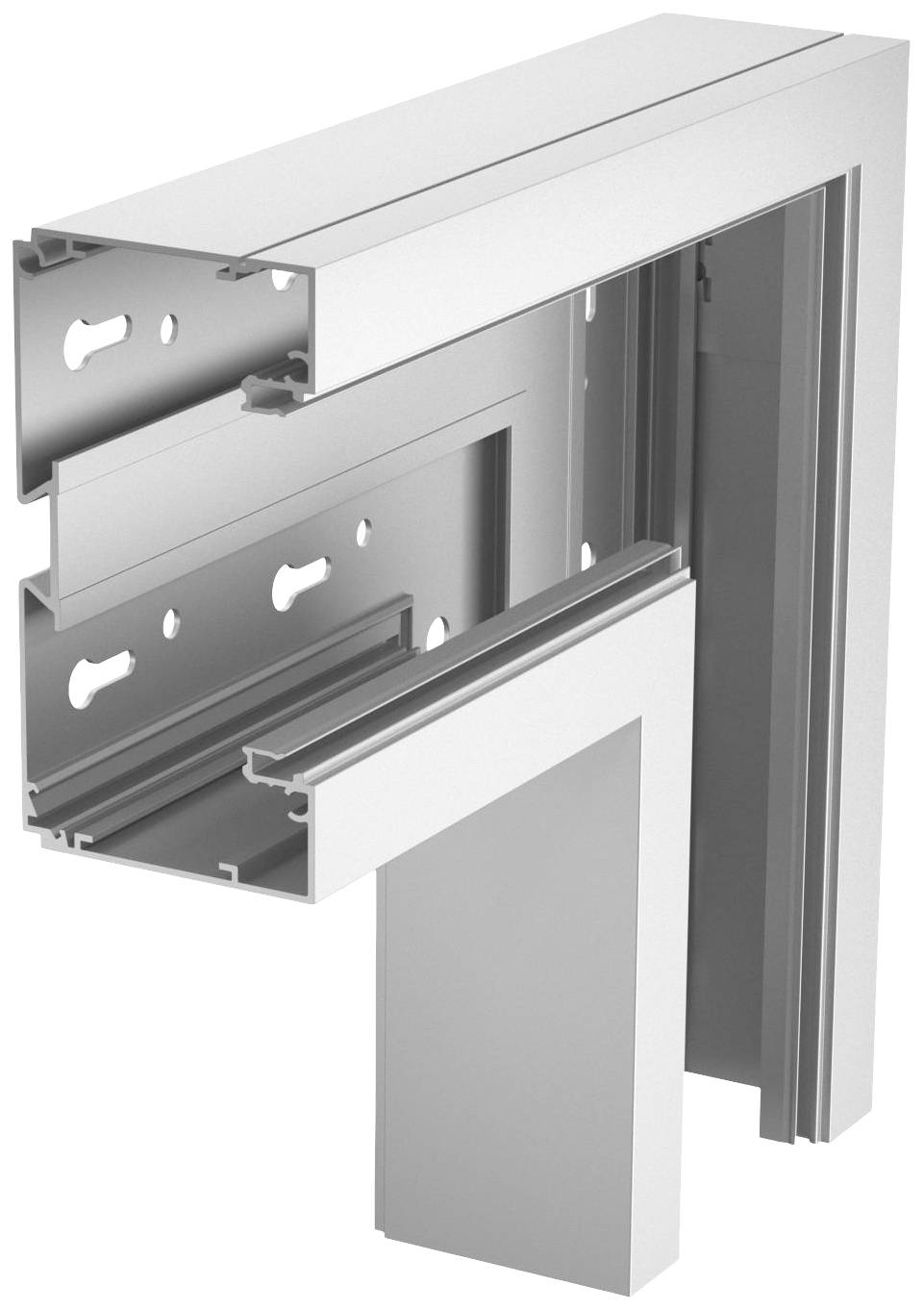 Rehau 6133287 Flachwinkel Flachwinkel (B x T) 270mm x 70mm 1 St. Silber