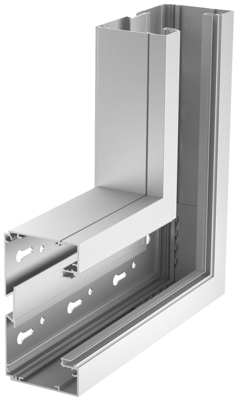 Rehau 6133282 Flachwinkel Flachwinkel (B x T) 270mm x 70mm 1 St. Silber