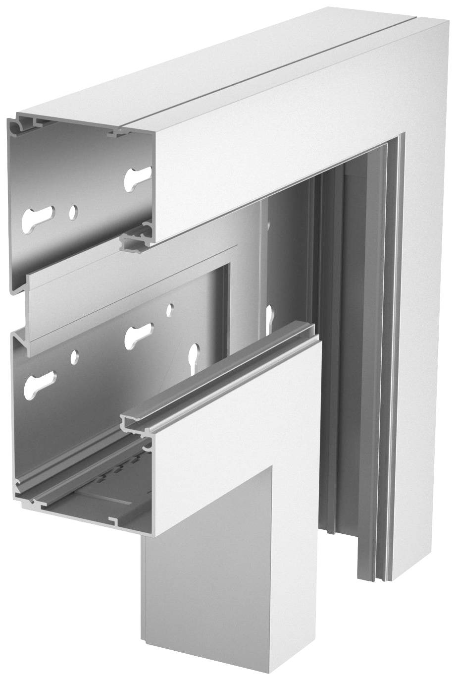 Rehau 6133288 Flachwinkel Flachwinkel (B x T) 270mm x 70mm 1 St. Silber