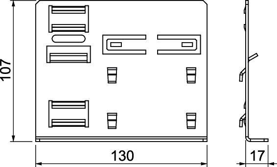 OBO Bettermann 6133669 Wandbefestiger Wandrahmen 1St.