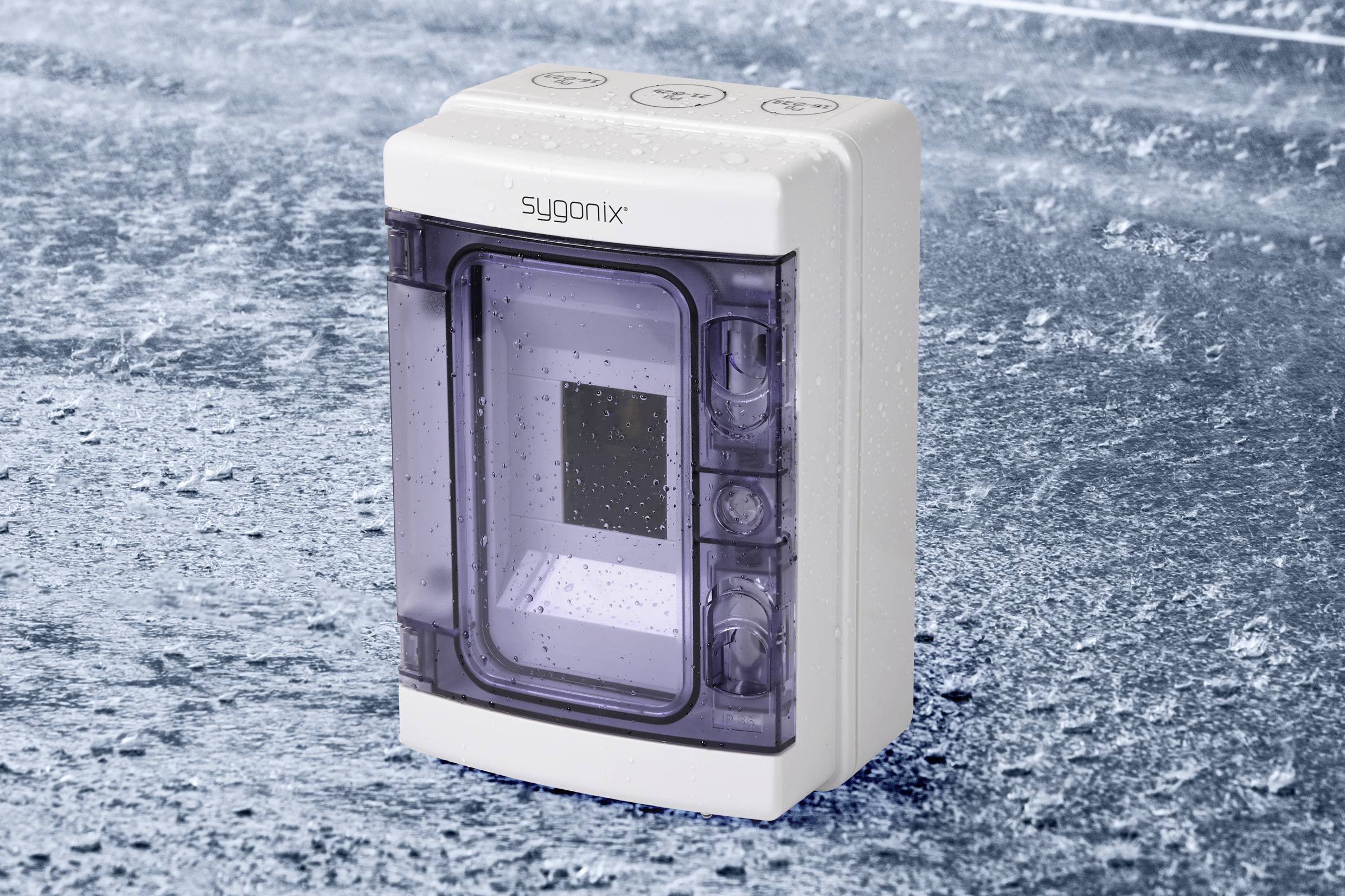 Sygonix SY-5491850 Kleinverteiler Aufputz Anzahl Teilungen = 4 Anzahl Reihen = 1 Inhalt 1St.