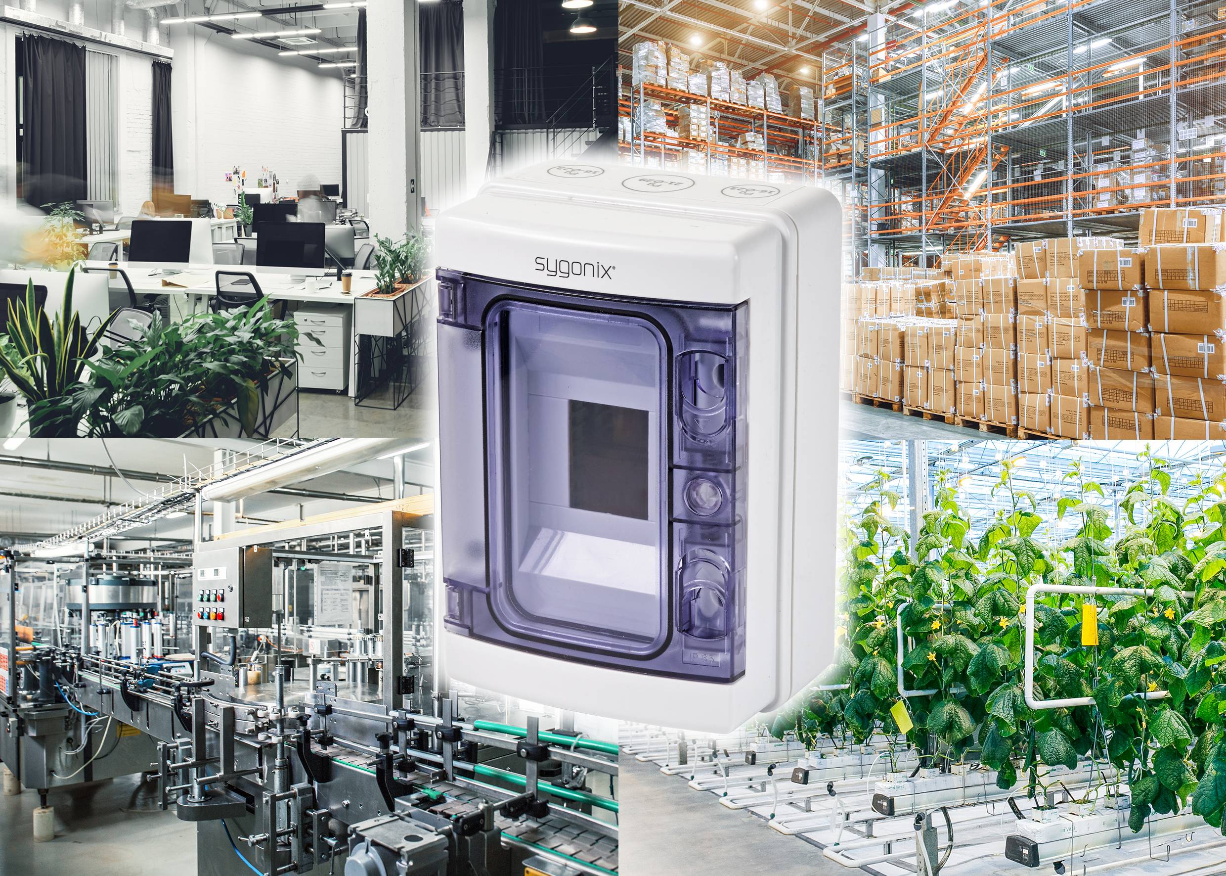 Sygonix SY-5491850 Kleinverteiler Aufputz Anzahl Teilungen = 4 Anzahl Reihen = 1 Inhalt 1St.