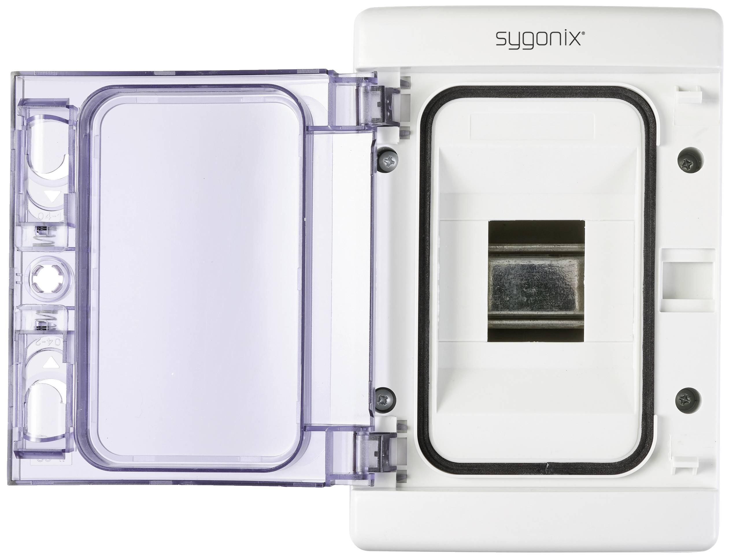 Sygonix SY-5491850 Kleinverteiler Aufputz Anzahl Teilungen = 4 Anzahl Reihen = 1 Inhalt 1St.