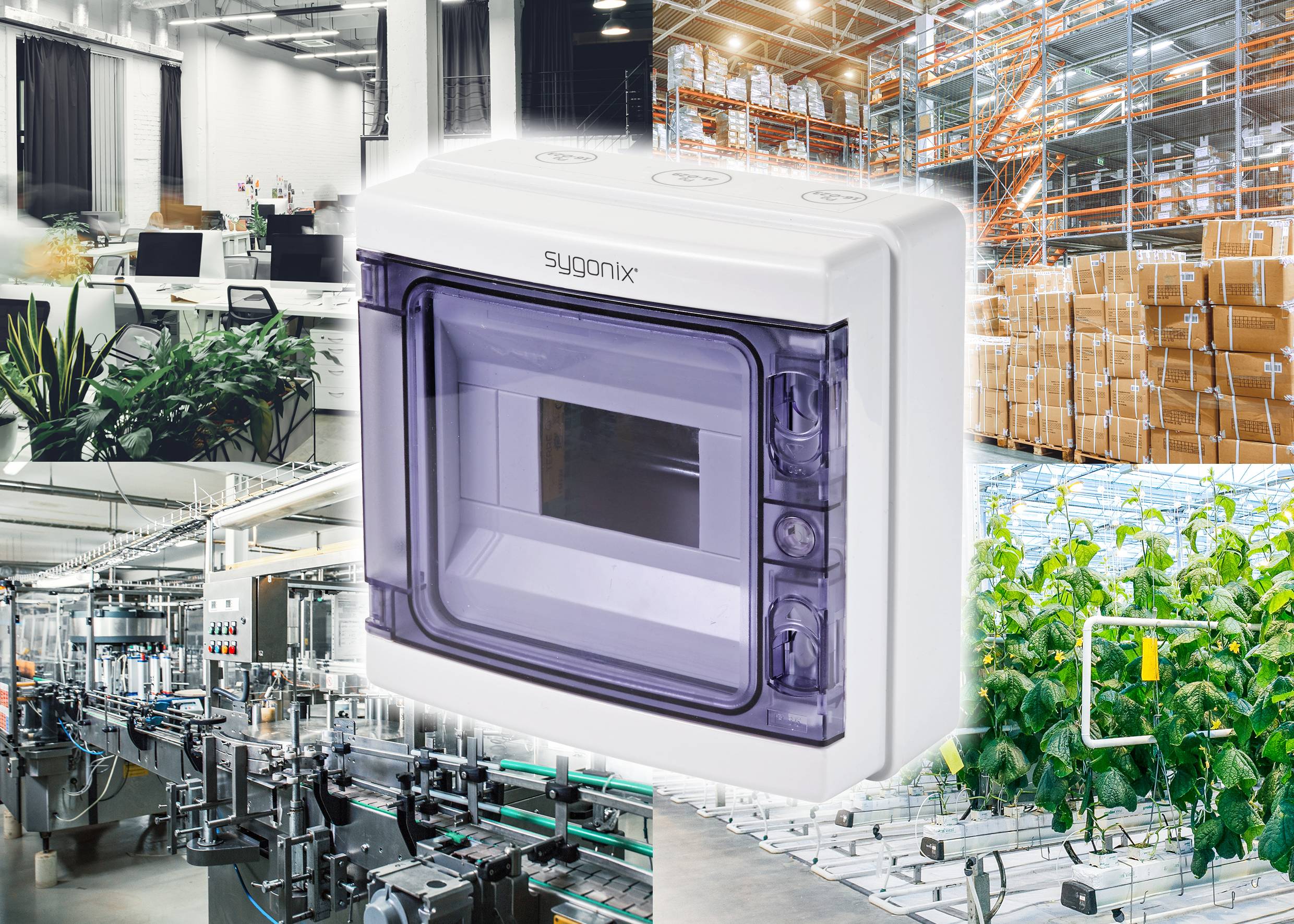 Sygonix SY-5491852 Kleinverteiler Aufputz Anzahl Teilungen = 8 Anzahl Reihen = 1 Inhalt 1St.