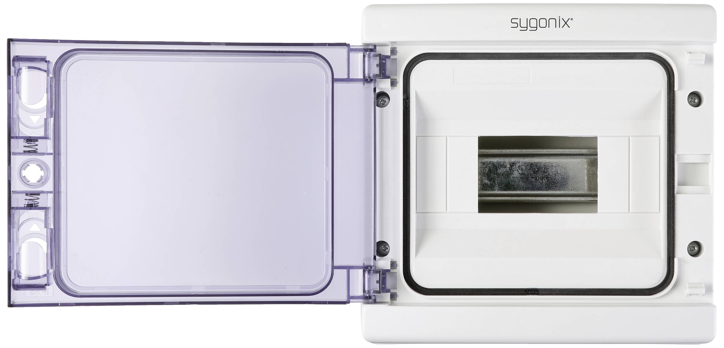 Sygonix SY-5491852 Kleinverteiler Aufputz Anzahl Teilungen = 8 Anzahl Reihen = 1 Inhalt 1St.