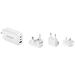 VOLTCRAFT UC-3ACX004 Reiseladeadapter 65W 1x USB-A, 2x USB-C® USB PD Weiß GaN, mit Europa-Adapter, mit UK-Adapter, mit VOLTCRAFT UC-3ACX004 Reiseladeadapter 65W 1x USB-A, 2x USB-C® USB PD Weiß GaN, mit Europa-Adapter, mit UK-Adapter, mit